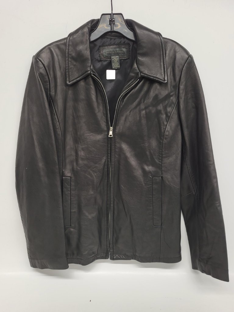 J. Crew | Black Real Leather Jacket Women's Size M Made In Korea